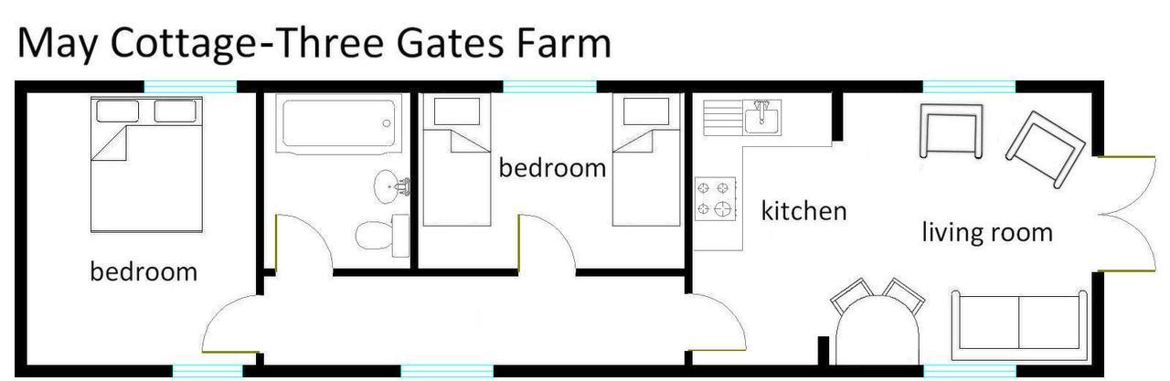 Three Gates Farm Holiday Cottages Huntsham Dış mekan fotoğraf