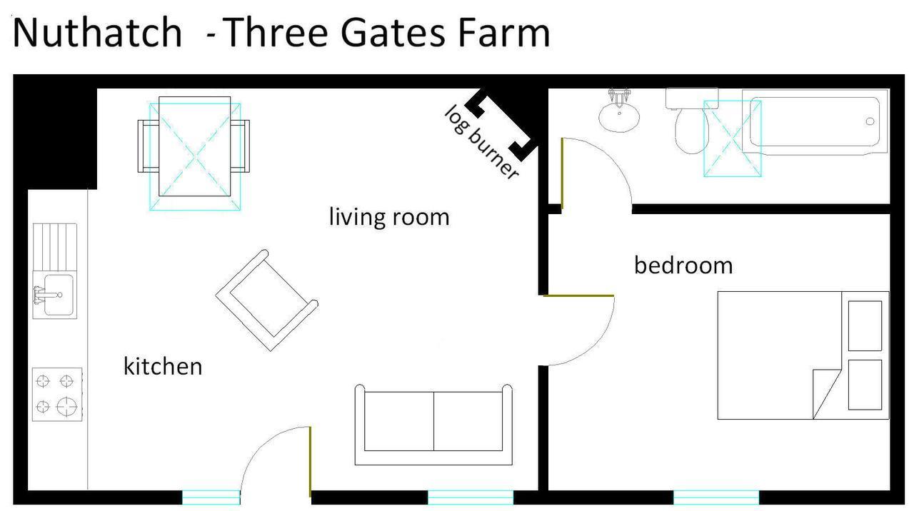 Three Gates Farm Holiday Cottages Huntsham Dış mekan fotoğraf